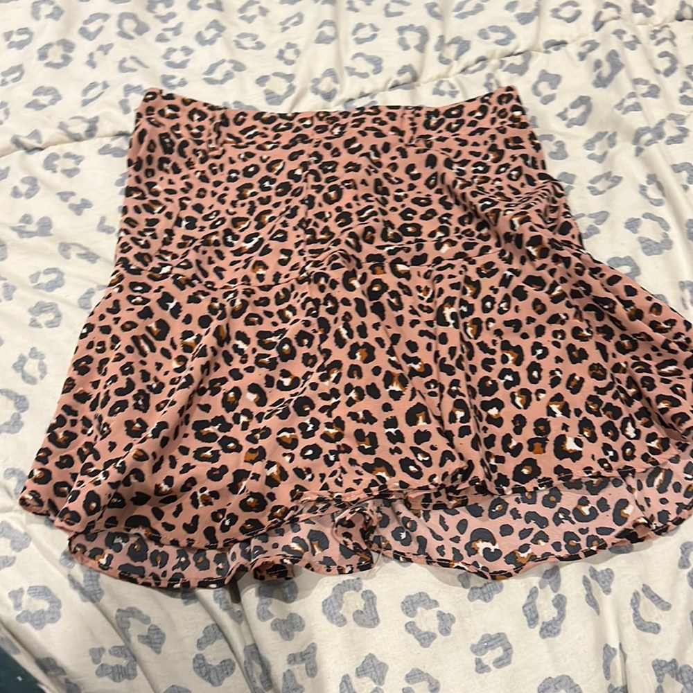 Pink Cheetah Skirt Size S